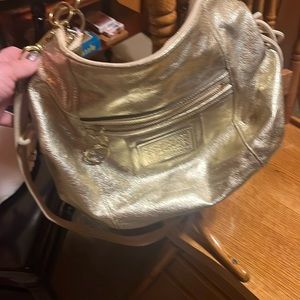 Coach gold purse